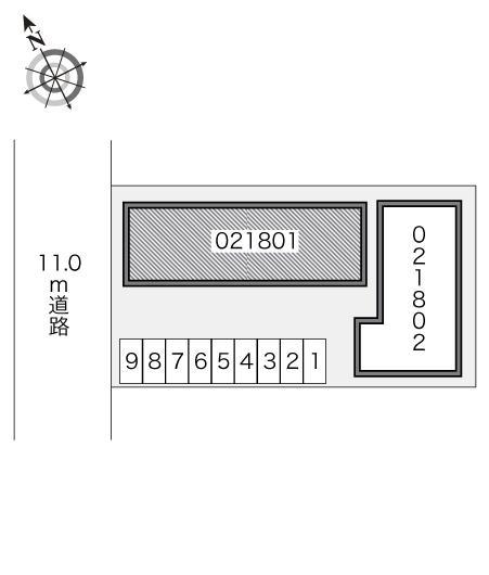 日サルー時任町Ａ(21801)の駐車配置図