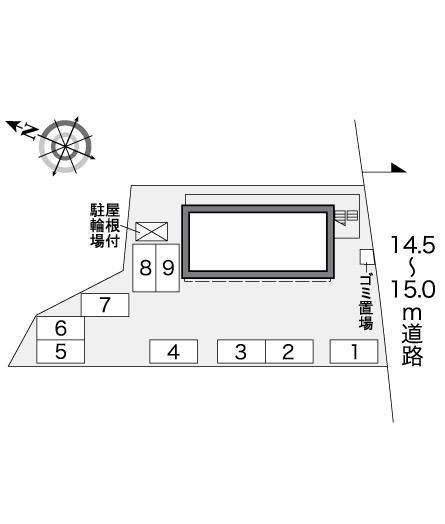 名鉄タウンコート宮上(27465)の駐車配置図