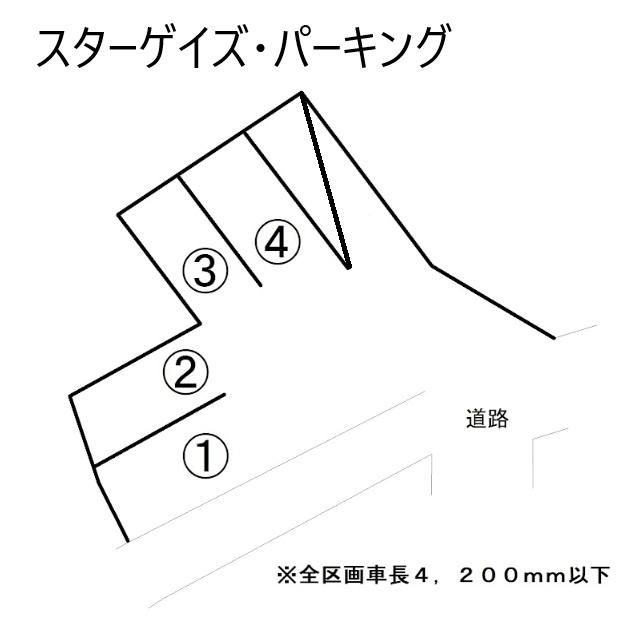 スターゲイズ・パーキングの駐車配置図