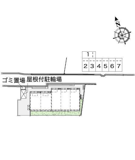 Ｋｕｍａｇａｉ(43464)　敷地外駐車場の駐車配置図