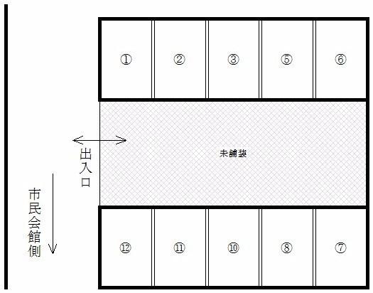 深堀町148番117駐車場A-2の駐車配置図