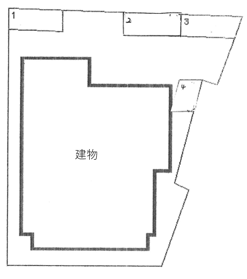メゾンツジヤマ山喜駐車場の駐車配置図