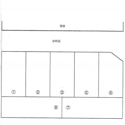 ガレージシュエットの駐車配置図