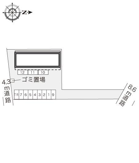 石塚(10495)の駐車配置図