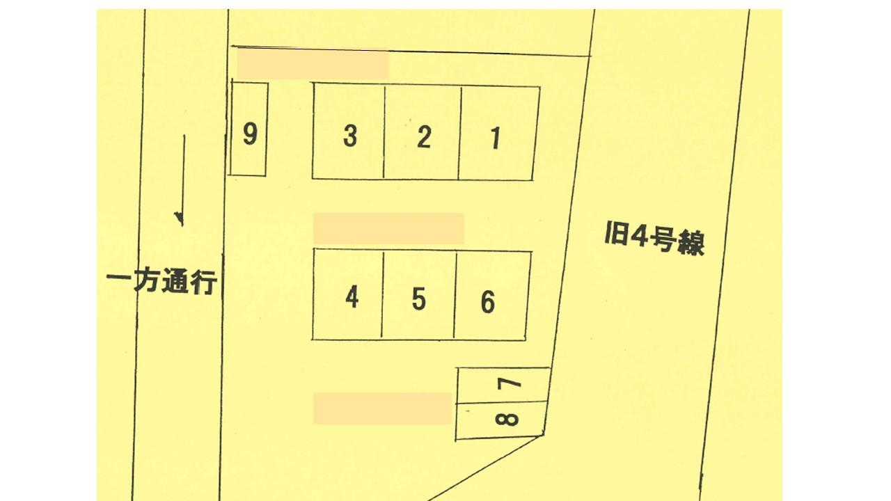アベニュー高砂駐車場の駐車配置図