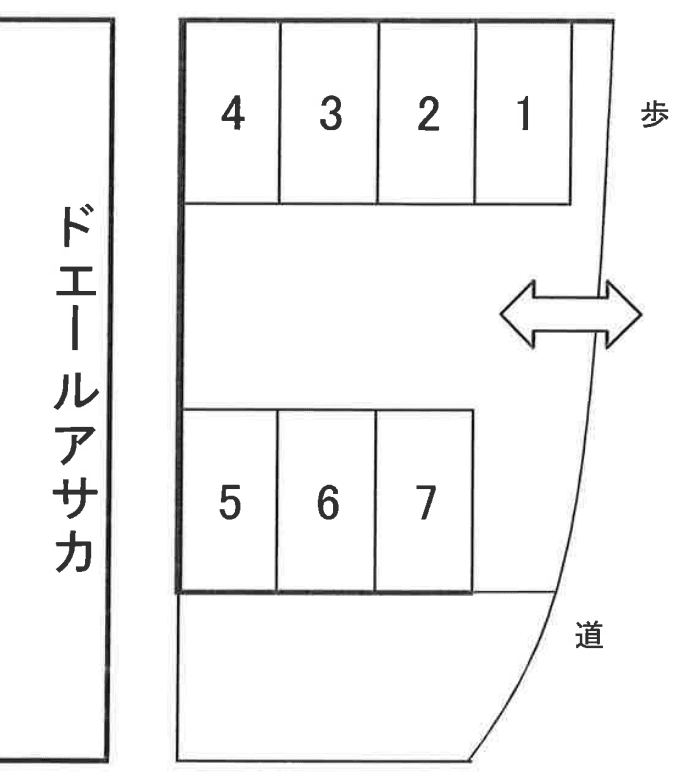 Ｉ・Ｔパーキングの駐車配置図