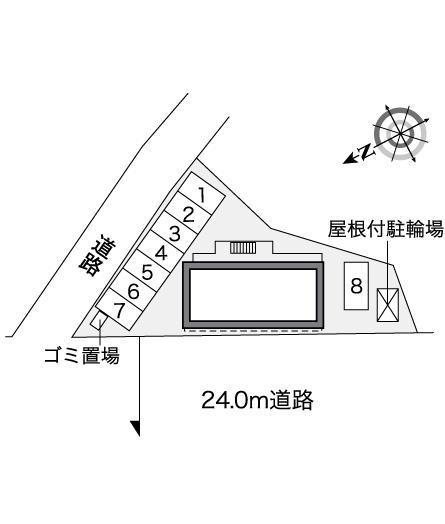 メルク中井(35350)の駐車配置図