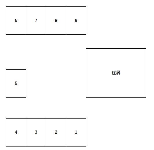 春日台3丁目駐車場の駐車配置図