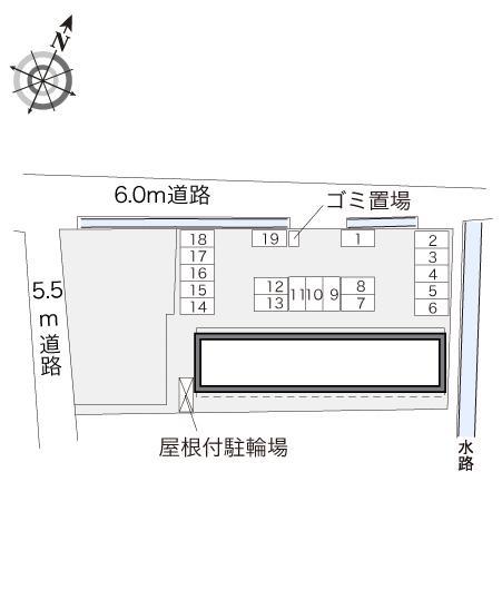 カマン　セジュール(31700)の駐車配置図