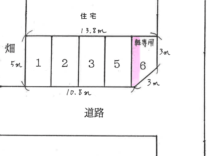 フラワーパーキングの駐車配置図