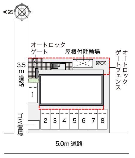拓亀島(46479)の駐車配置図