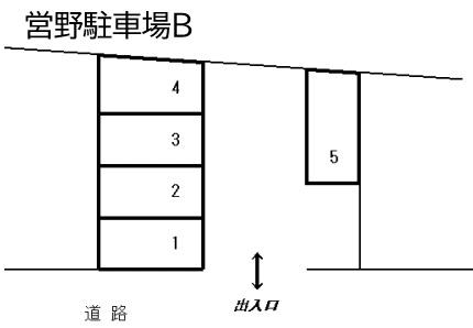営野駐車場Ｂの駐車配置図