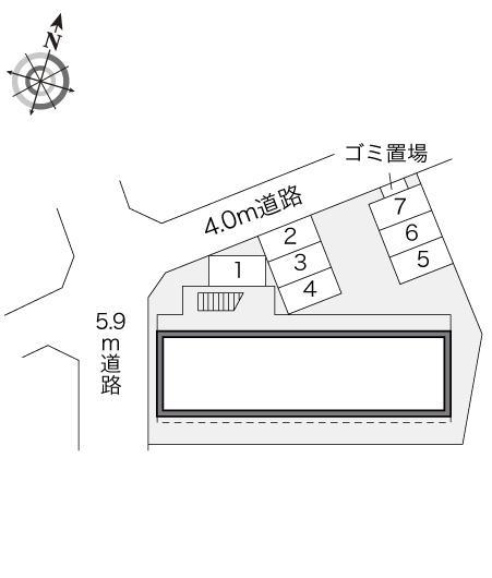 トミーヒルズＣ(17870)の駐車配置図