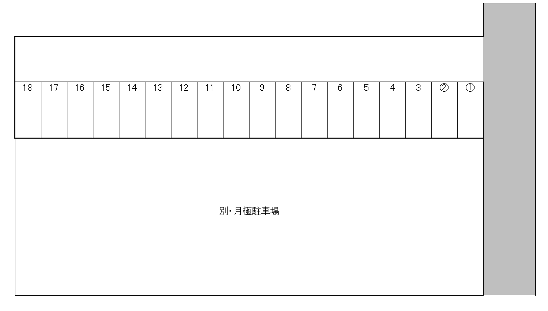 田崎3丁目駐車場の駐車配置図