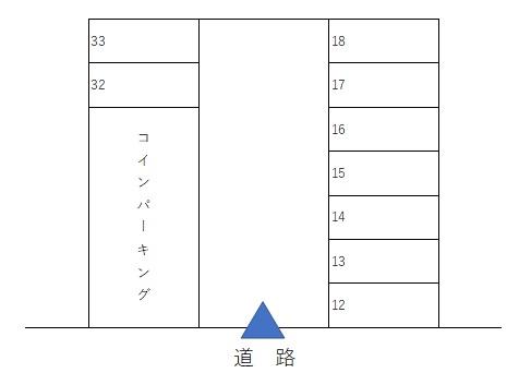 田嶋新松戸5丁目駐車場の駐車配置図