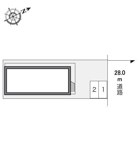 オーキッドⅡ(24214)の駐車配置図