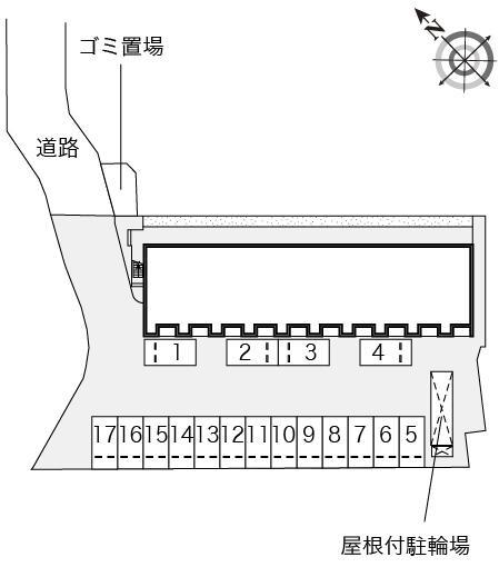 ムラヤマⅢ(53037)の駐車配置図