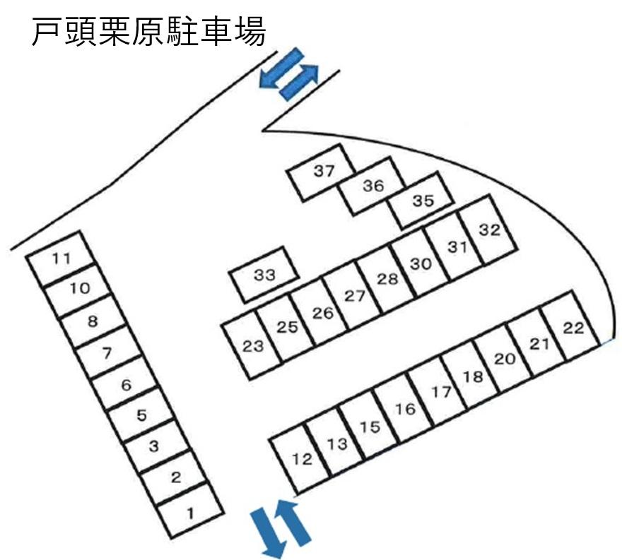 戸頭栗原駐車場の駐車配置図