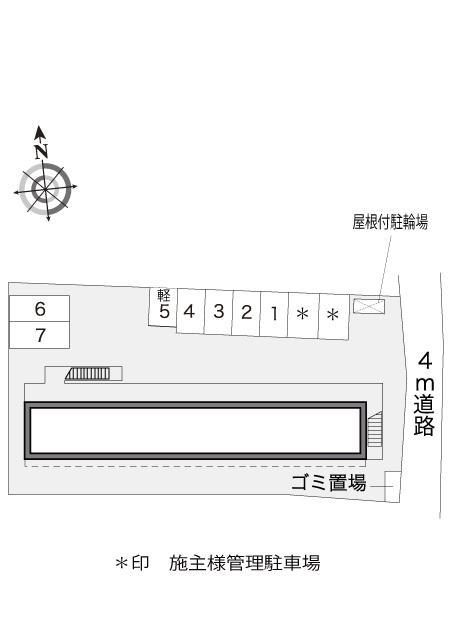 ルミエール藍(14650)の駐車配置図