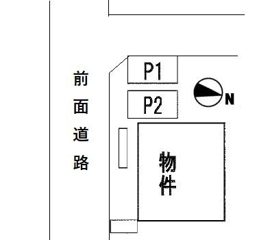 ｱﾝｿﾚｲﾕ駐車場の駐車配置図
