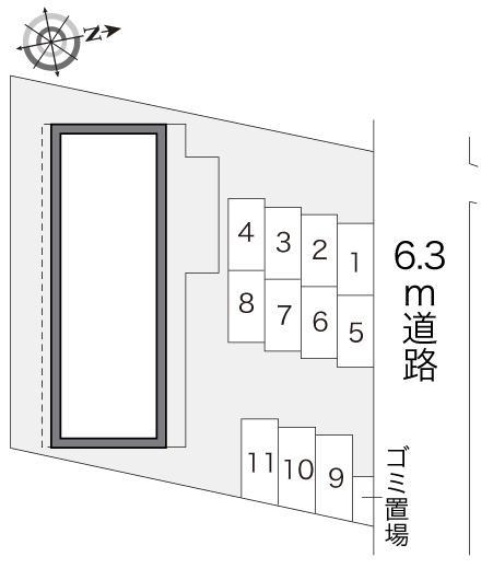 コンフォール・タナカ(17002)の駐車配置図