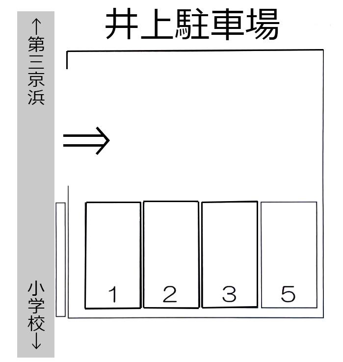 井上駐車場の駐車配置図