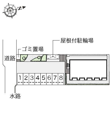 レディアンス柳津(55195)の駐車配置図