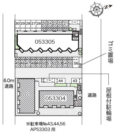 ももの木(53304)の駐車配置図