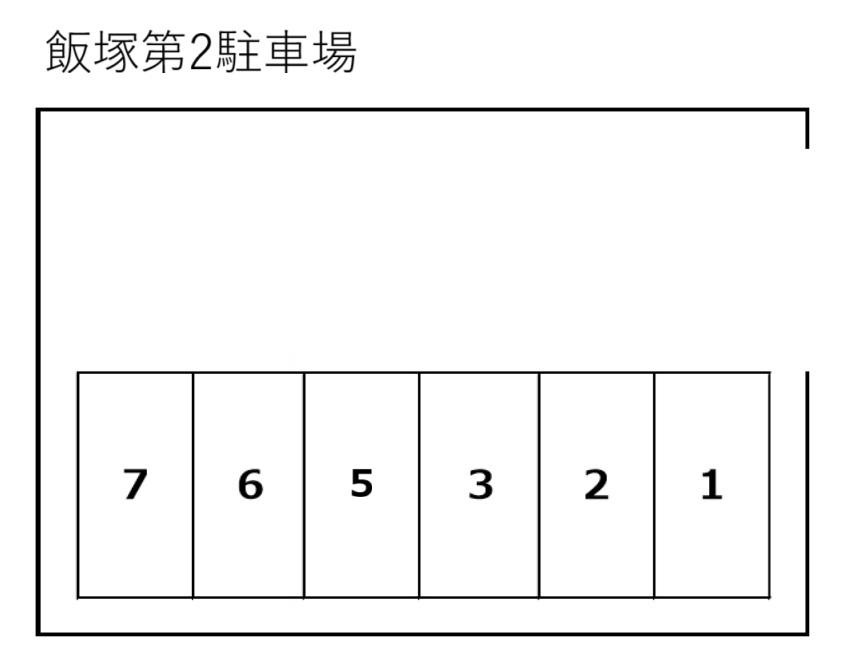 飯塚第2駐車場の駐車配置図