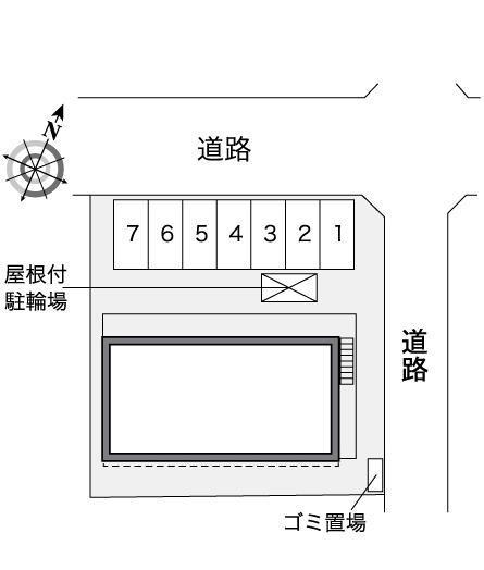 オパール　城前(35154)の駐車配置図