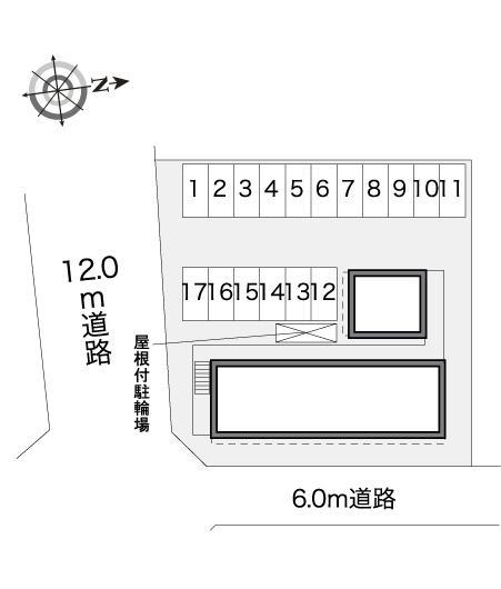 アメニティー柿平(30779)の駐車配置図