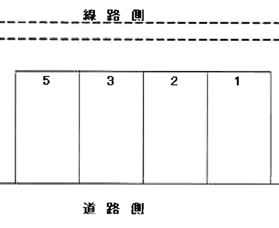藤生1丁目駐車場Ⅰの駐車配置図