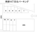 南郷18丁目北パーキングの駐車場