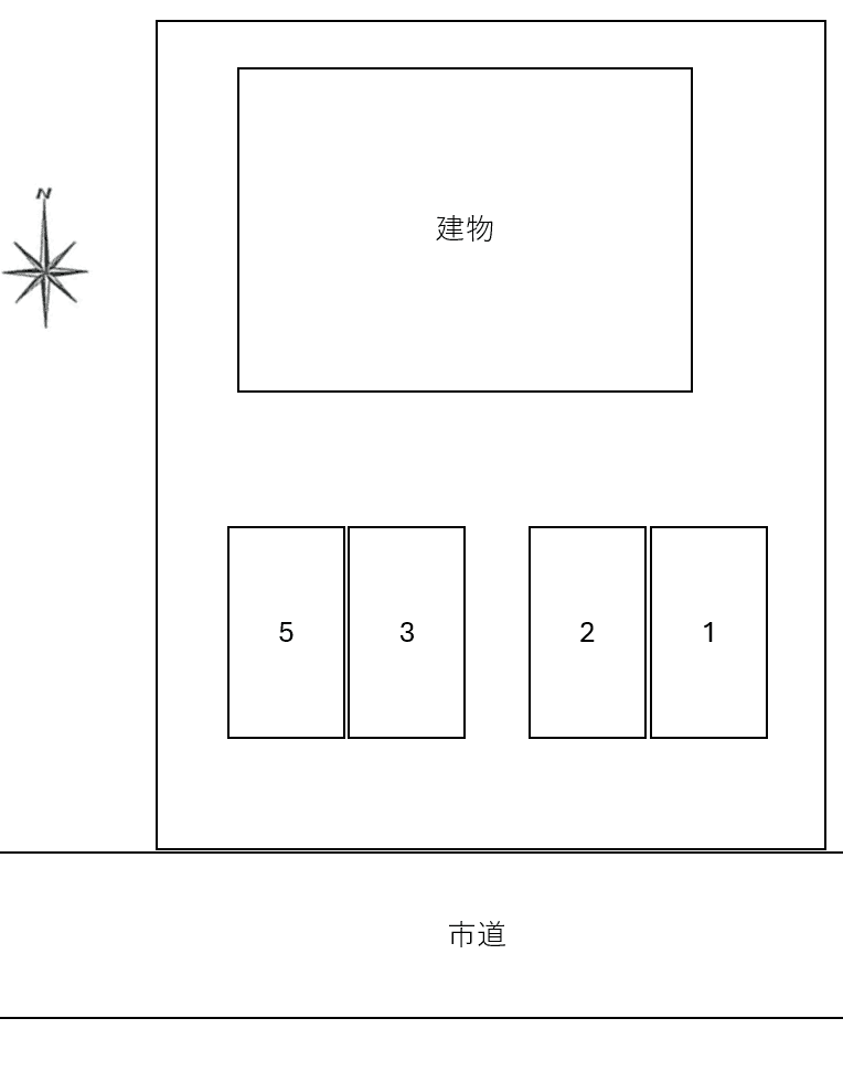 シティーハイムアイリスの駐車配置図