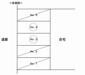 大手２丁目駐車場の駐車配置図
