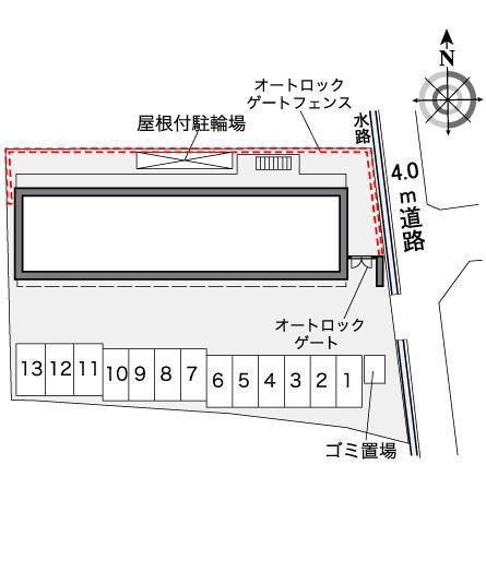 見付山(37166)の駐車配置図