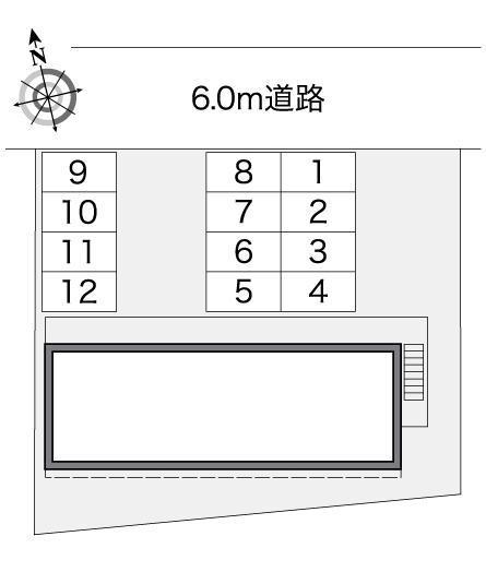 パークハウス猿子(37456)の駐車配置図
