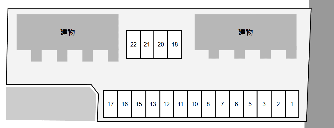 バン・チェンライ　Ａの駐車配置図