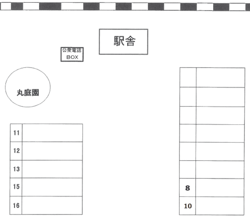 ラクピーライト上川口駅の駐車配置図