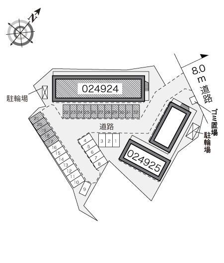 エスポワール折立Ⅰ(24924)の駐車配置図
