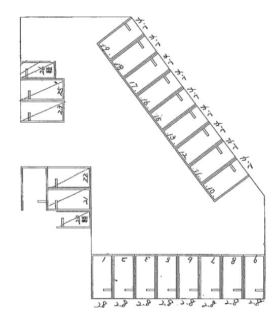 みやび駐車場（No.26）の駐車配置図