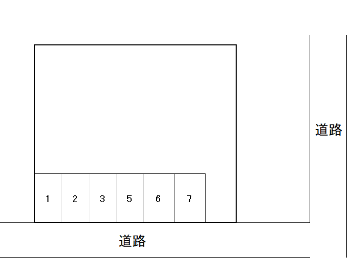 阿見　中央駐車場の駐車配置図