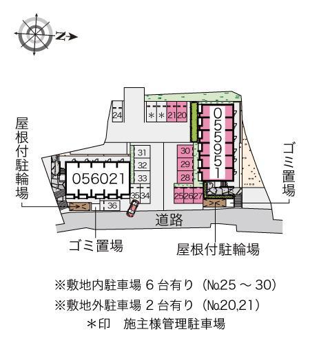 ミランダＳｏｕｔｈ　Ｖｉｅｗ(55951)の駐車配置図