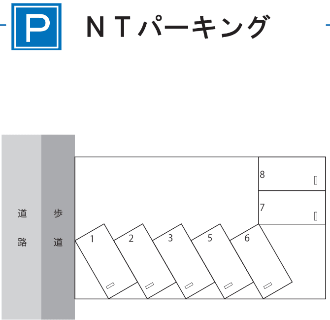 ＮＴパーキングの駐車配置図