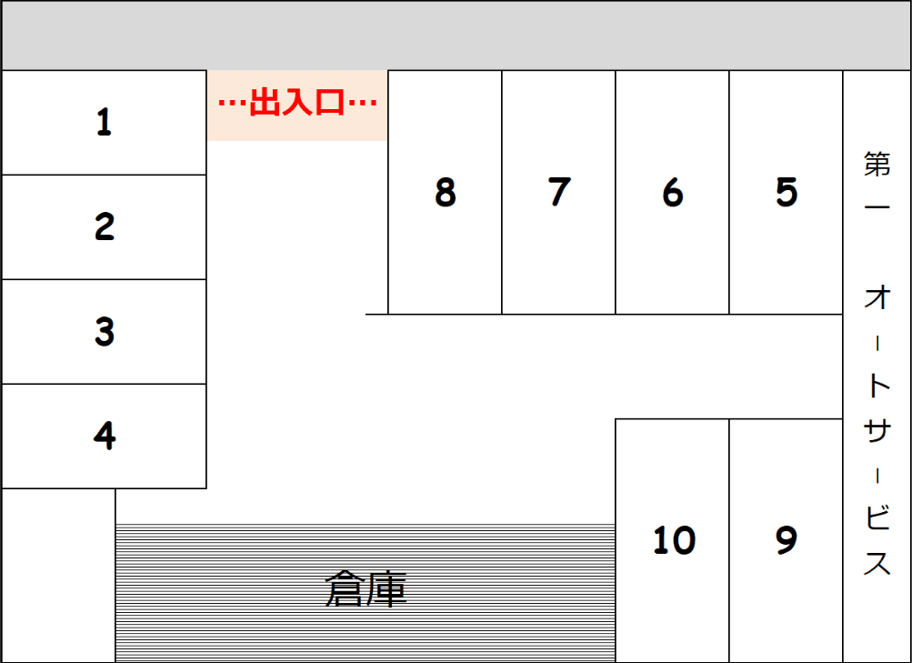 佐藤駐車場（新座市菅沢）の駐車配置図