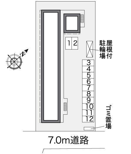 モンマルトルの丘(38198)の駐車配置図