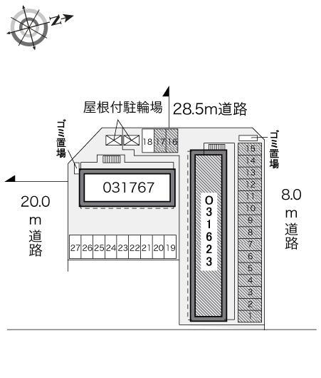 スペースレオ９６Ａ(31623)の駐車配置図