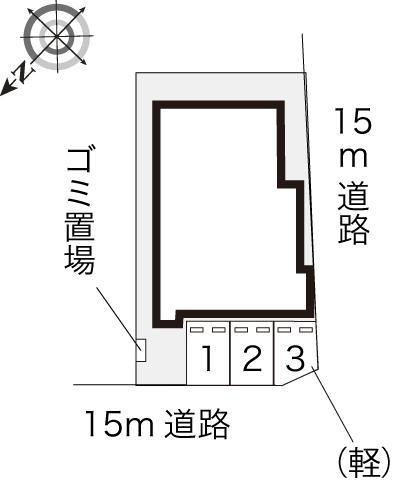 千歳町第１Ｆ(3304)の駐車配置図