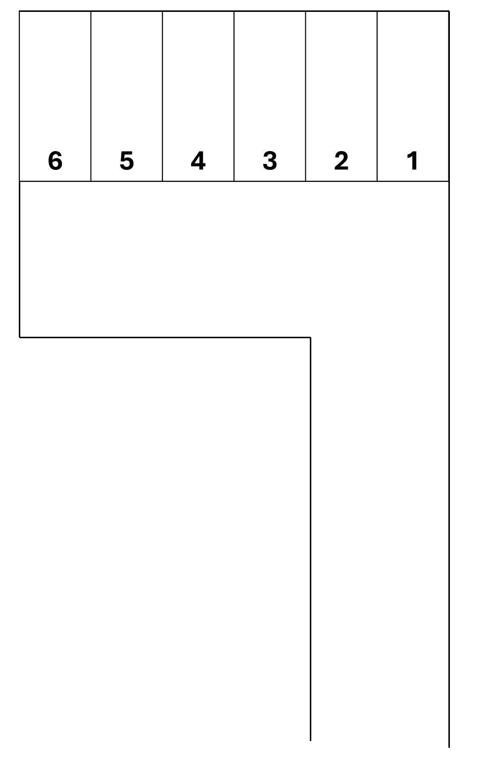 スマイルパーク寺前１９６－１の駐車配置図