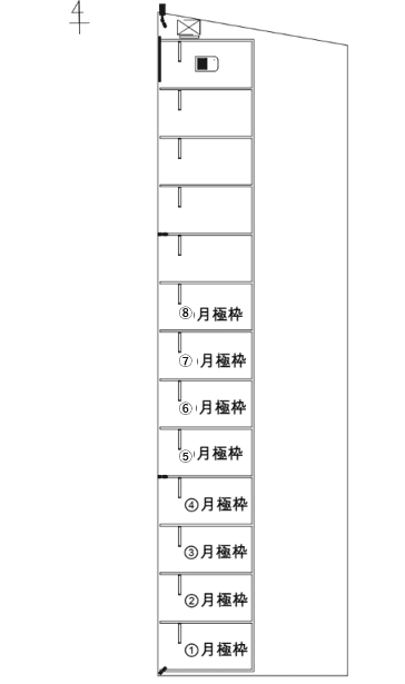 志都美駅前の駐車配置図
